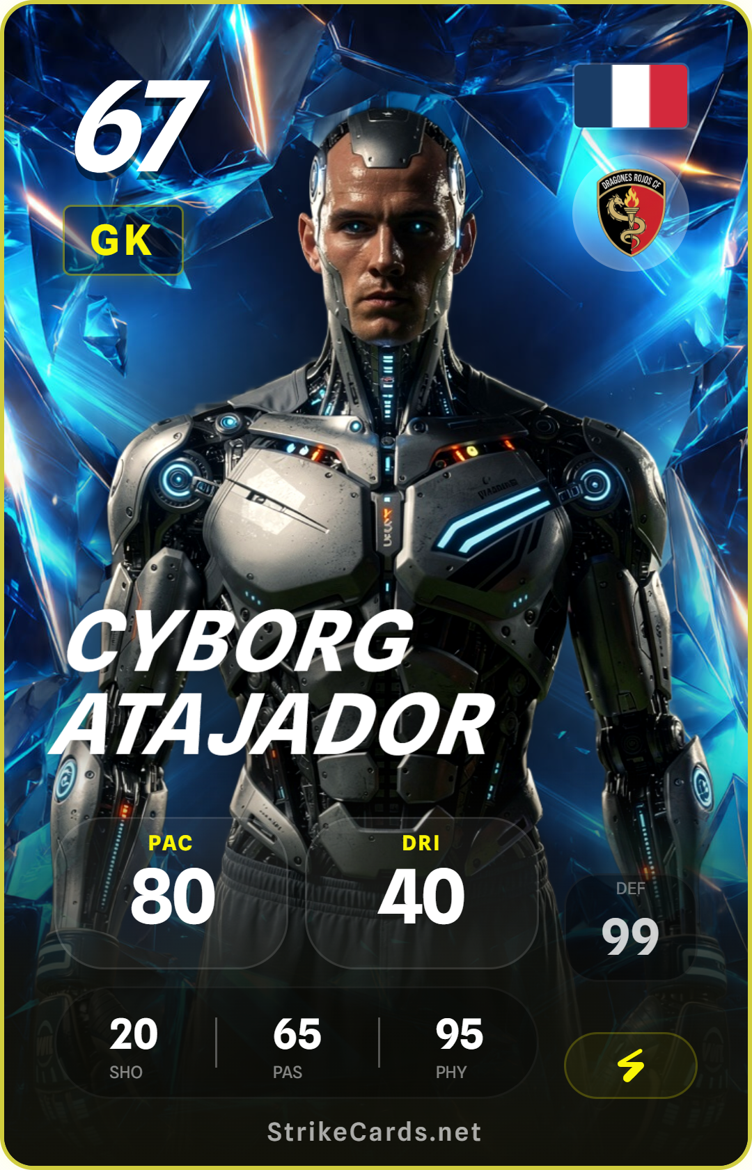 Tarjeta de Cyborg Atajador