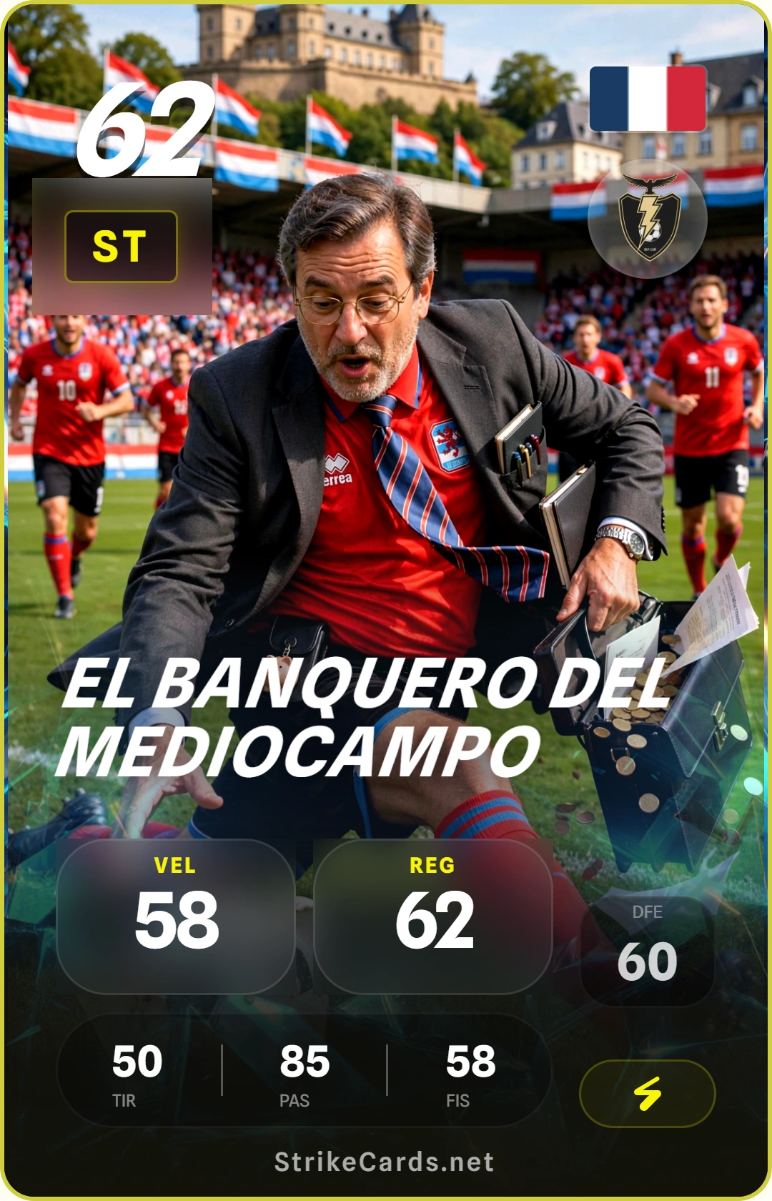 Tarjeta de El Banquero del Mediocampo