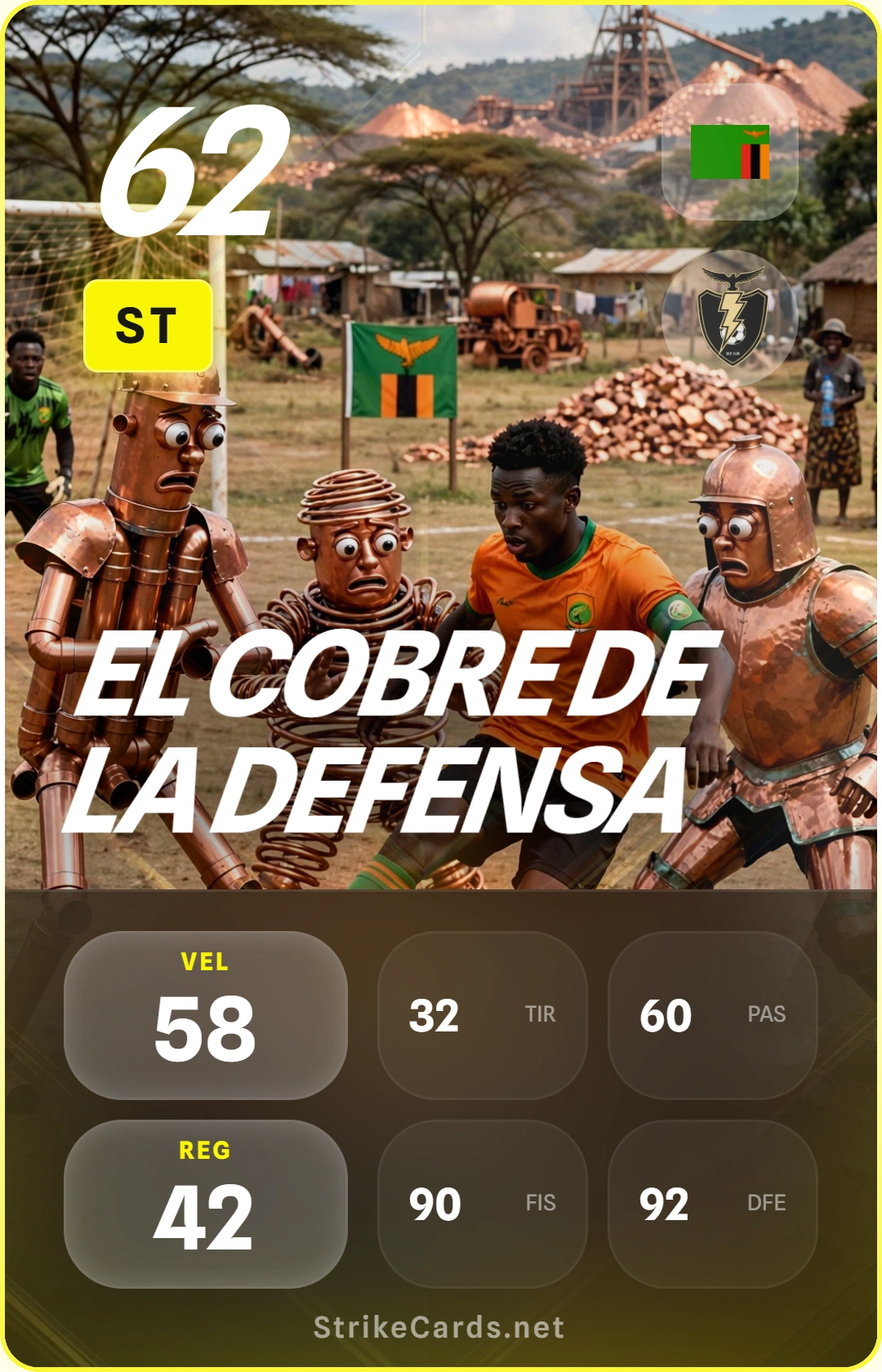 Tarjeta de El Cobre de la Defensa