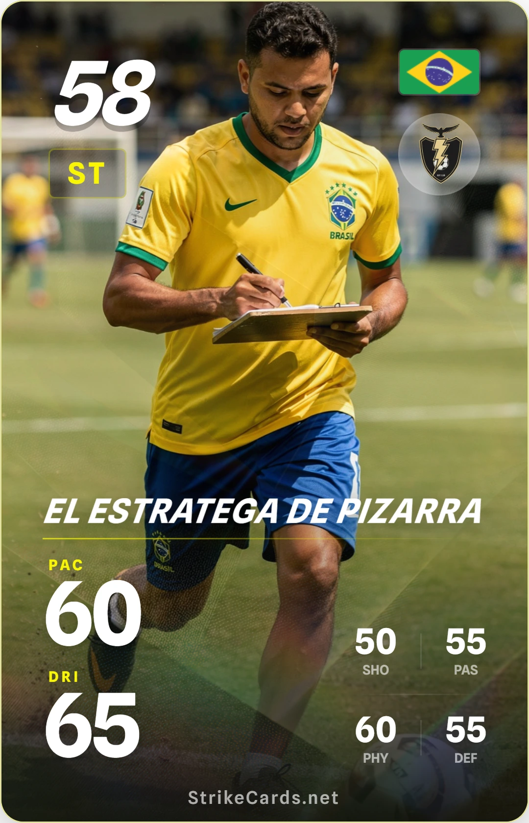 Tarjeta de El estratega de pizarra