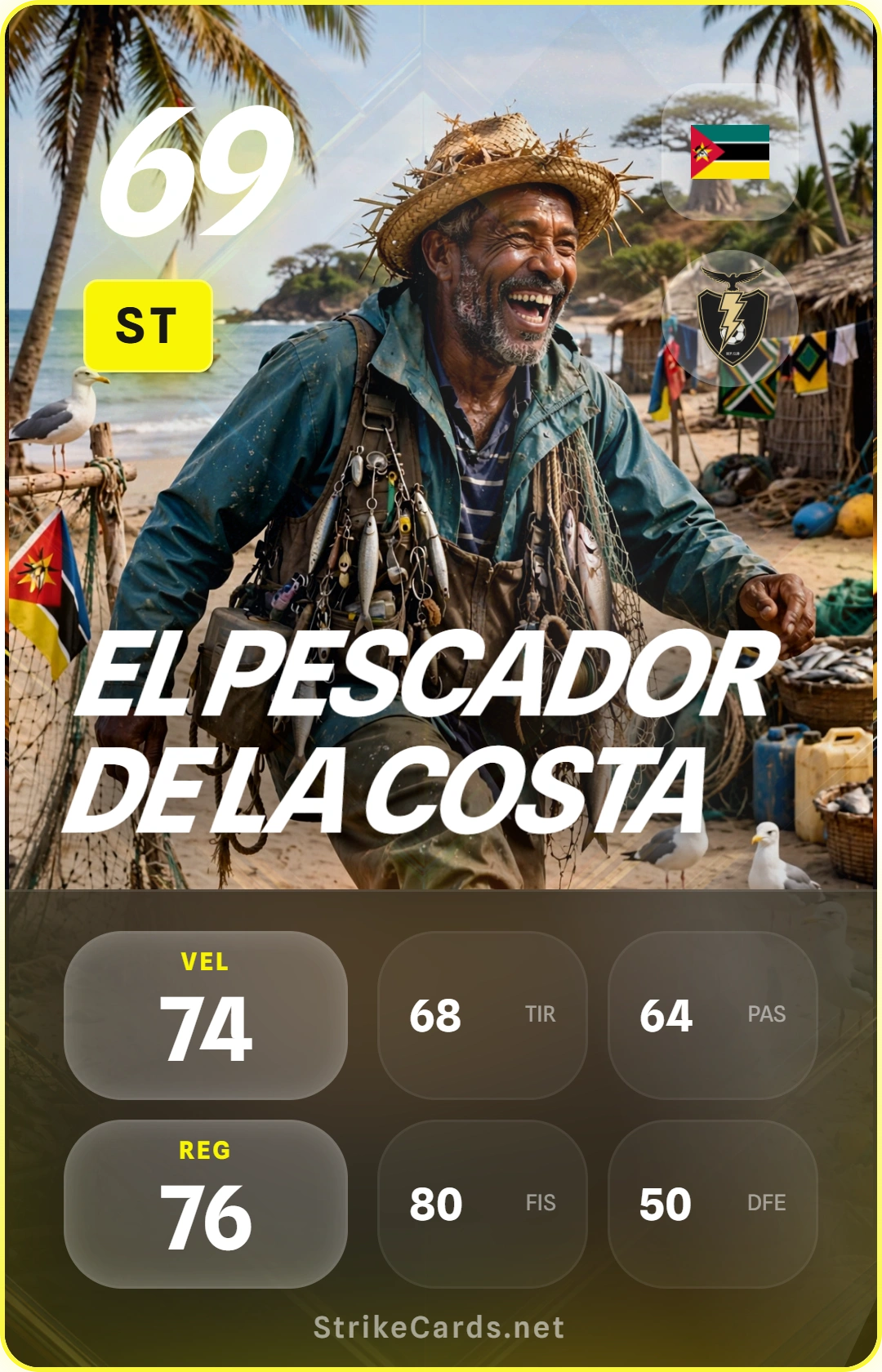 Tarjeta de El Pescador de la Costa