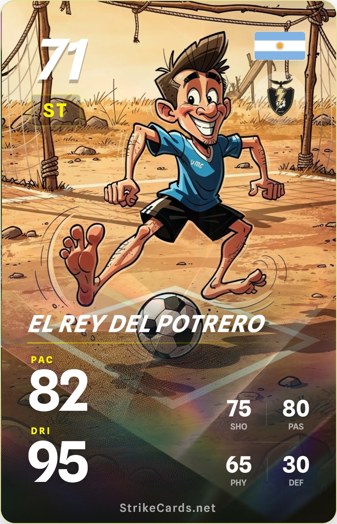 Tarjeta de El rey del potrero